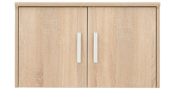AUFSATZSCHRANK - Silberfarben/Sonoma Eiche, KONVENTIONELL, Holzwerkstoff/Metall (72/43/36cm) - Xora
