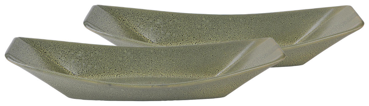 SCHÜSSELSET 2-teilig Streat Food   - Grün, Basics, Keramik (31/12cm) - Creatable
