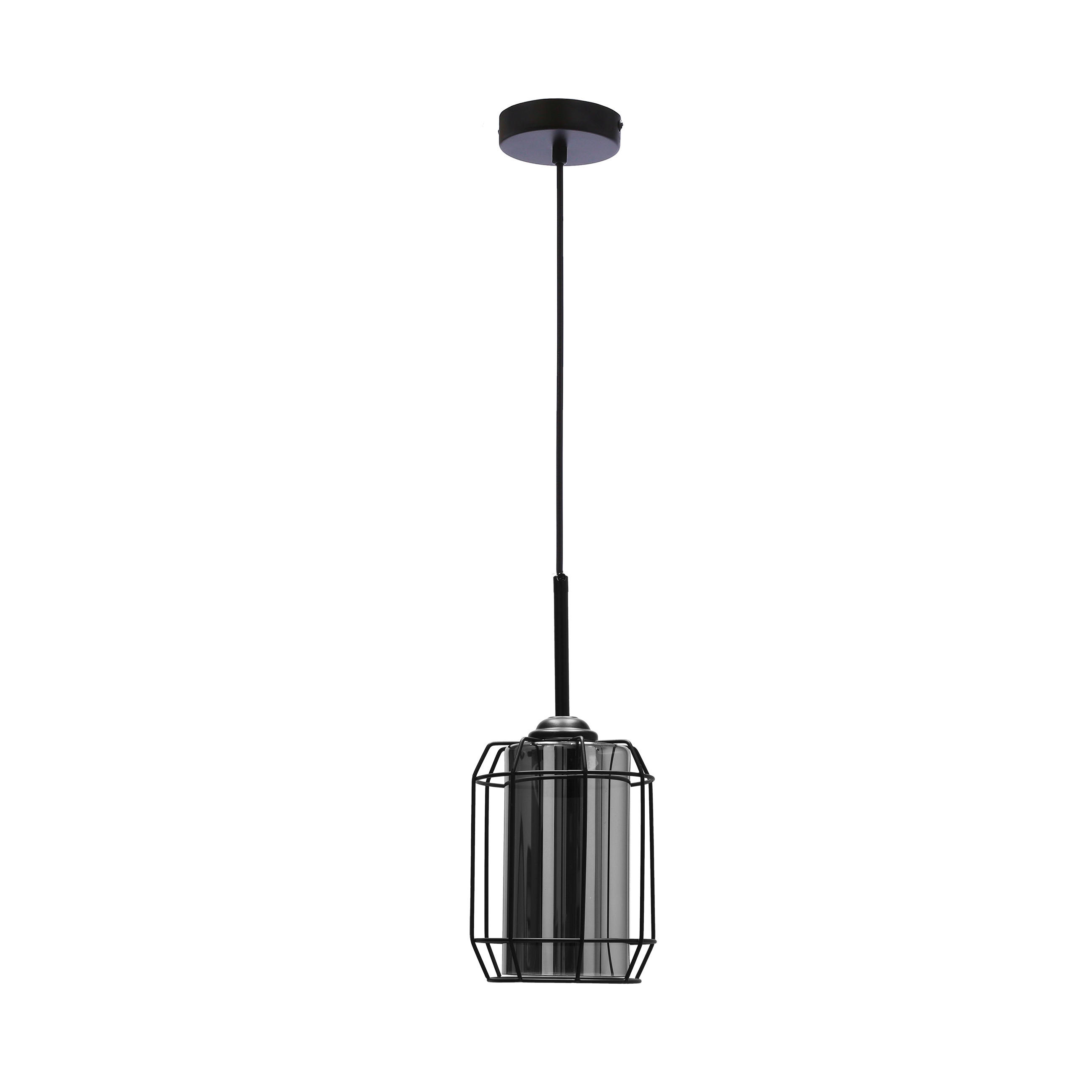 PENDELLEUCHTE Jonera 15/15/110 cm   - Schwarz, Design, Metall (15/15/110cm)