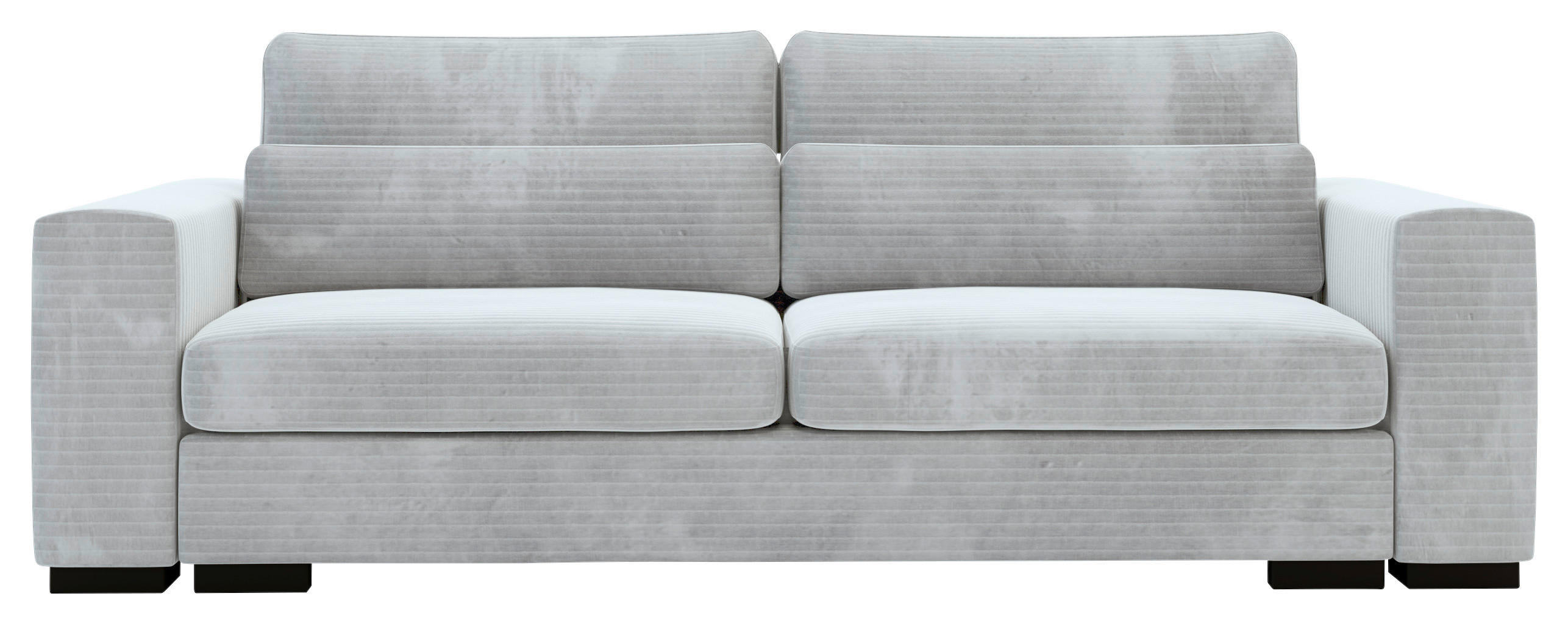 SCHLAFSOFA in Flachgewebe Hellgrau  - Hellgrau/Schwarz, Konventionell, Kunststoff/Textil (236/78/114cm) - Carryhome