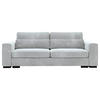 SCHLAFSOFA in Flachgewebe Hellgrau  - Hellgrau/Schwarz, Konventionell, Kunststoff/Textil (236/78/114cm) - Carryhome