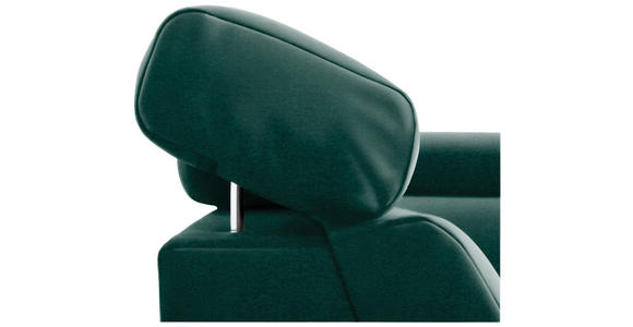 ECKSOFA  in Samt Grün  - Chromfarben/Grün, KONVENTIONELL, Textil/Metall (206/271cm) - Carryhome