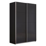 SCHWEBETÜRENSCHRANK  in Grau  - Alufarben/Grau, KONVENTIONELL, Holzwerkstoff/Metall (136/229/62cm) - Xora