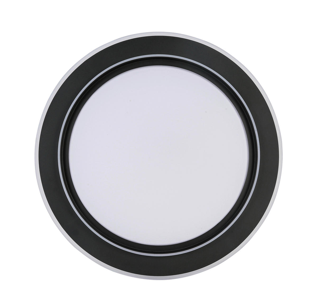 LED PLAFONJERA  - bela/crna, Trendi, metal/plastika (49/6cm) - Novel