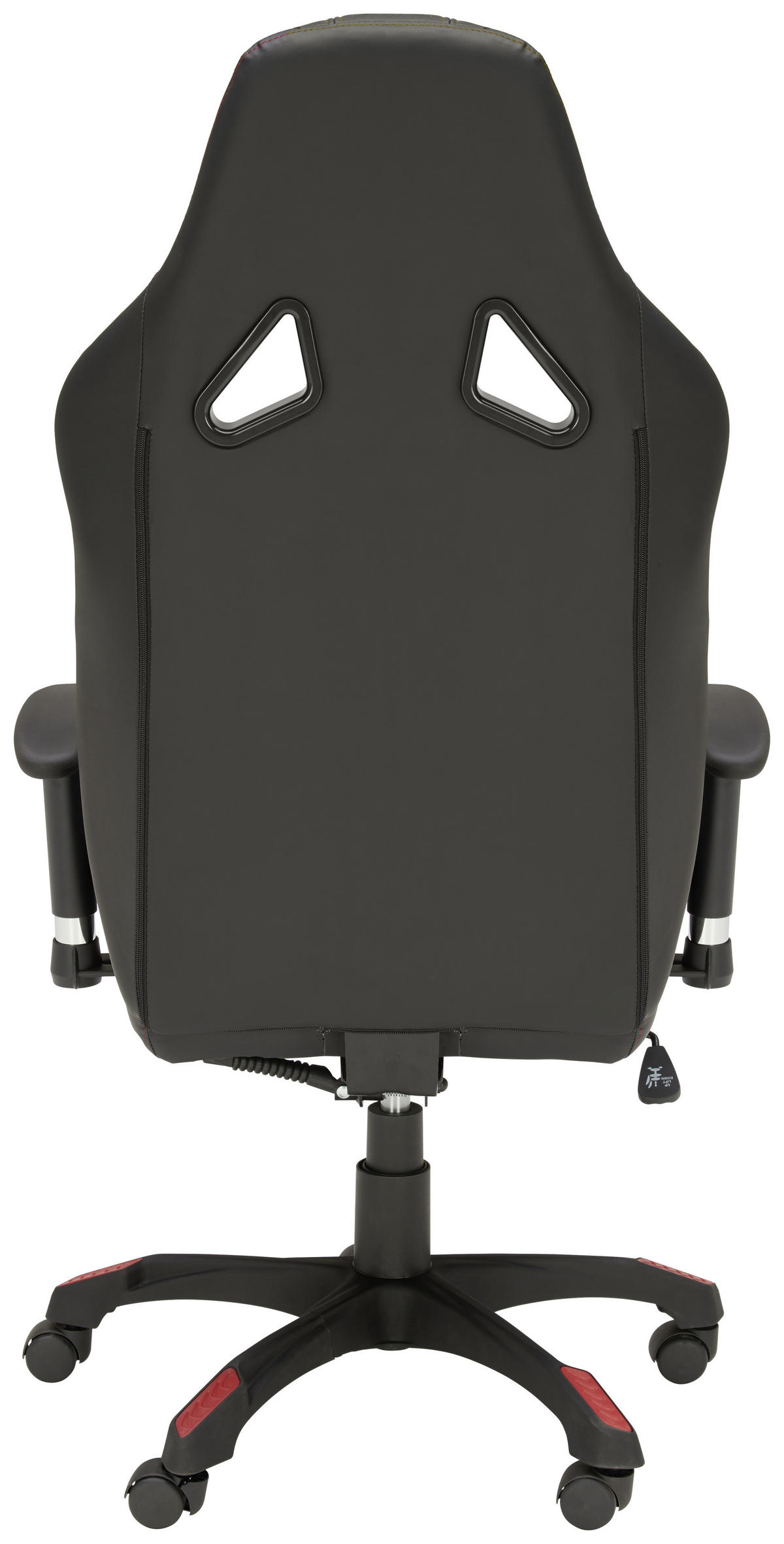 GAMING STOLICA  crvena, crna  drvo, plastika, tekstil  - tamno siva/crna, Design, drvo/tekstil (67/123-133/66cm) - Xora