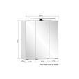 SPIEGELSCHRANK 60/64/20 cm  - ROMANTIK / LANDHAUS, Glas/Holzwerkstoff (60/64/20cm) - Xora