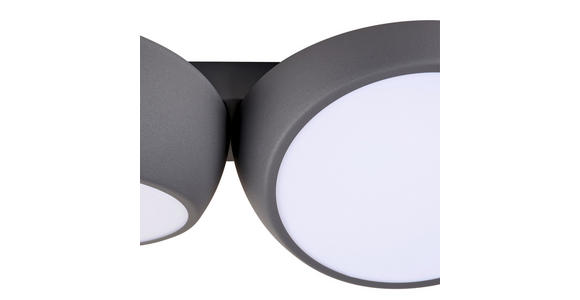 LED-DECKENLEUCHTE 52/12,5/26 cm   - Anthrazit, LIFESTYLE, Metall (52/12,5/26cm) - Novel