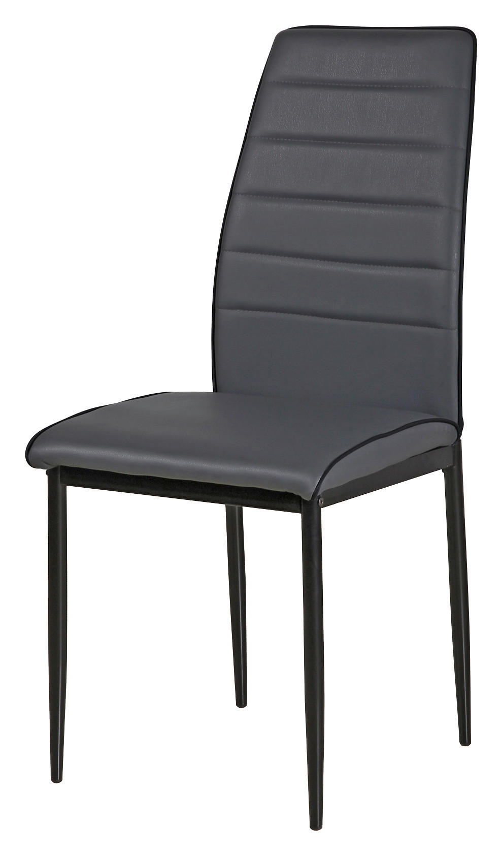 STOLIČKA, 43,5/96/58 cm - čierna/sivá, Design, kov/textil (43,5/96/58cm) - Carryhome