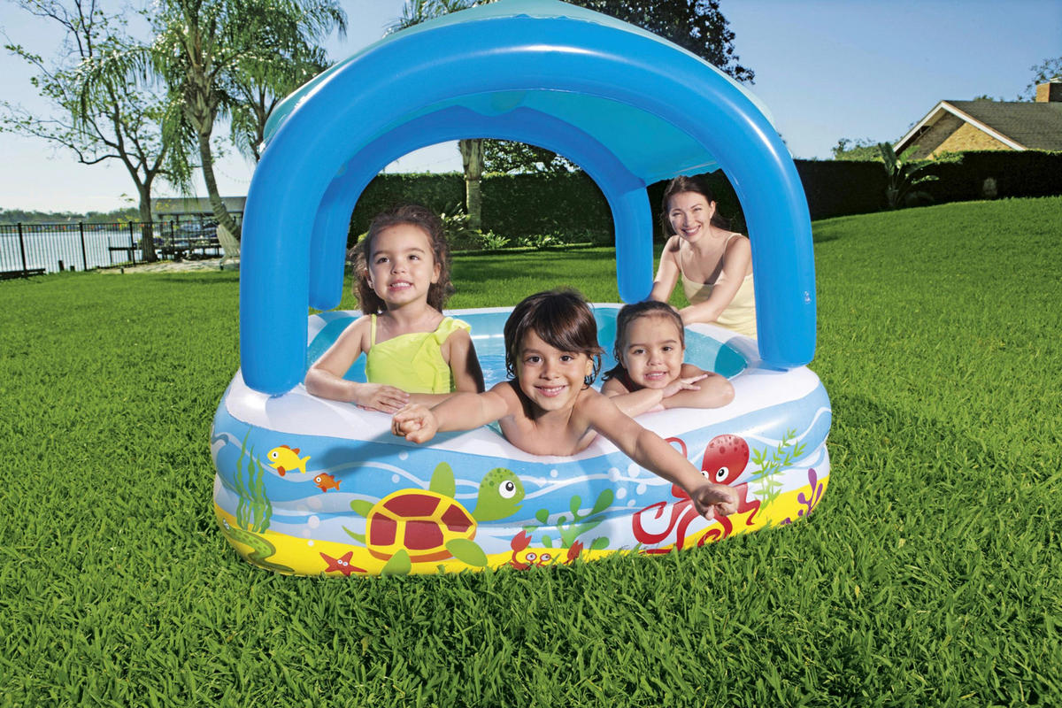 DJEČJI BAZEN   - višebojno, Basics, plastika (140/140/114cm) - Bestway