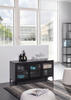 SIDEBOARD Schwarz  - Schwarz, Basics, Glas/Metall (120/58/42cm) - Livetastic