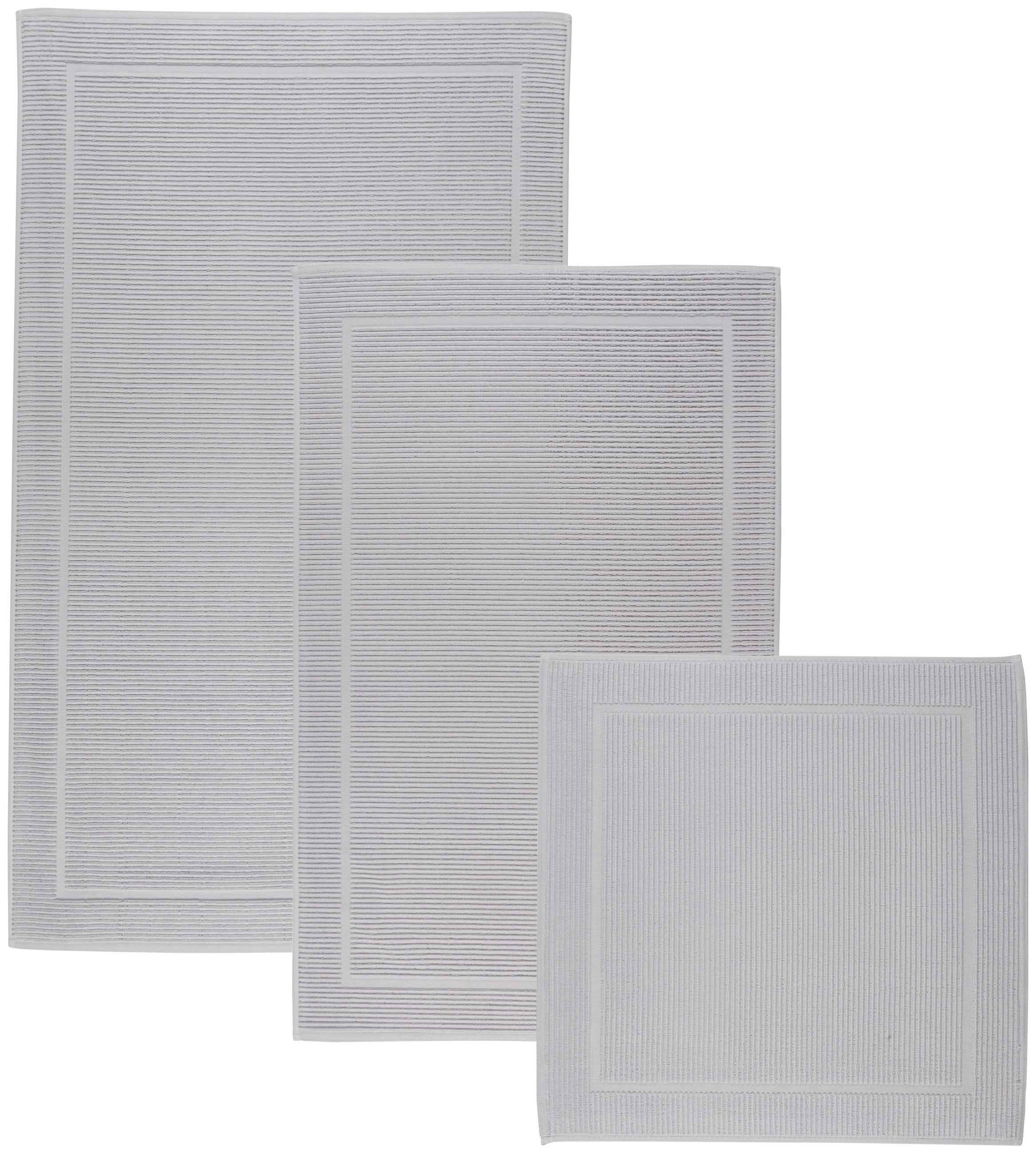 KÚPEĽŇOVÁ PREDLOŽKA, 50/60 cm - strieborná, Basics, textil (50/60cm) - Bio:Vio
