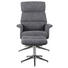 RELAXAČNÍ KŘESLO S TABURETEM, kov, textil, šedá - šedá/barvy chromu, Design, kov/textil (77/92-106/80-111cm) - Carryhome RELAXAČNÍ KŘESLO S TABURETEM, kov, textil, šedá - šedá/barvy chromu, Design, kov/textil (77/92-106/80-111cm) - Carryhome