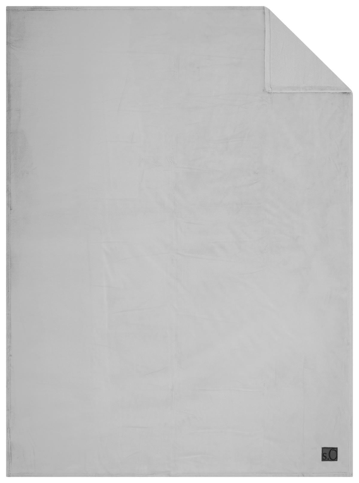 DEKORATIVNA ODEJA 150/200 cm srebrne barve  - srebrne barve, Basics, tekstil (150/200cm) - S. Oliver