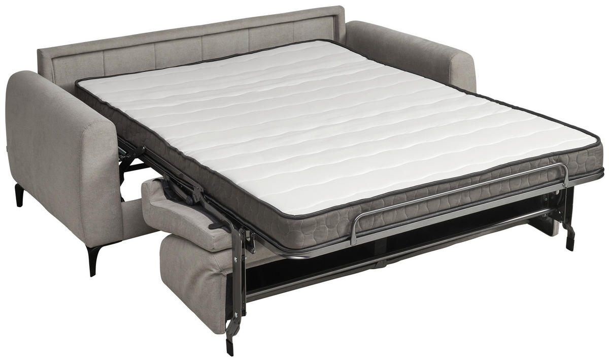 KANAPÉÁGY fa, textil  - fekete, Konventionell, textil/fa (203/88/102cm) - Novel