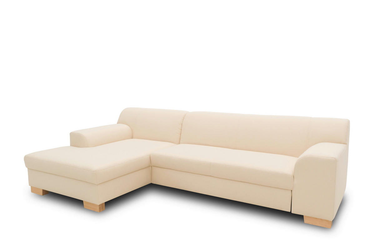 ECKSOFA TINOS Beige Webstoff  - Beige, Basics, Textil (273/157cm) - MID.YOU