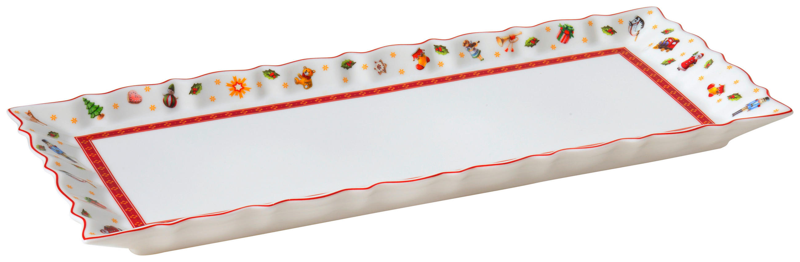 TORTENTELLER Rot, Weiß 39/16 cm Toy´s Delight - Rot/Weiß, LIFESTYLE, Keramik (39/16cm) - Villeroy & Boch