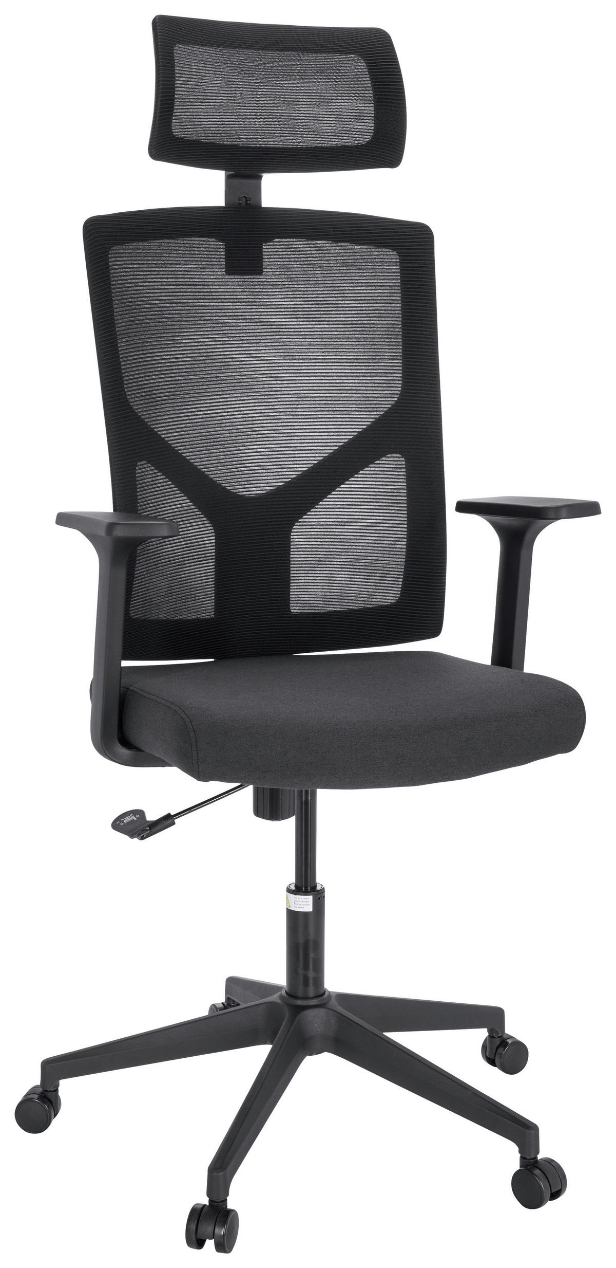 VRTLJIVI STOL tekstil črna  - črna, Moderno, umetna masa/tekstil (68/131/68cm) - MID.YOU