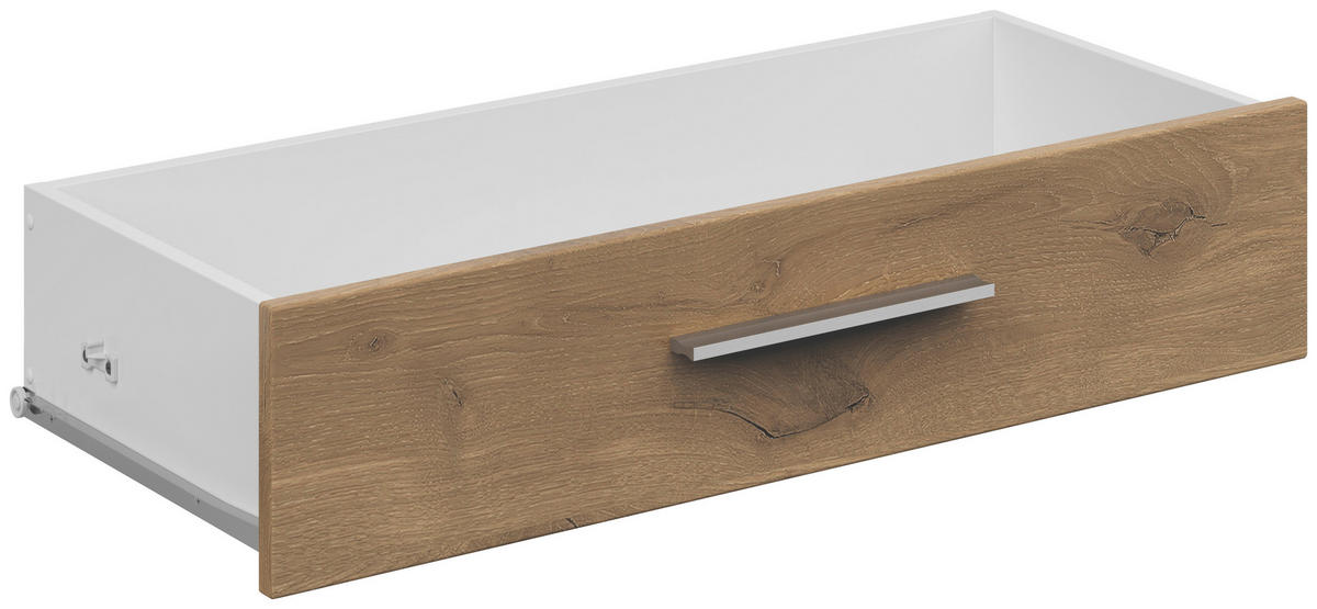 SCHUBKASTENEINSATZ 73,1/16,9/36,6 cm   - Weiss/Eichefarben, Konventionell, Holzwerkstoff (73,1/16,9/36,6cm) - Voleo