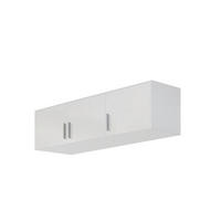 AUFSATZSCHRANK 136/39/54 cm   - Weiss Hochglanz/Weiss, Design, Holzwerkstoff/Kunststoff (136/39/54cm) - Carryhome