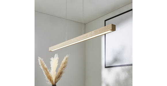LED-HÄNGELEUCHTE 100/6/110 cm   - Eichefarben, Natur, Holz (100/6/110cm) - Dieter Knoll