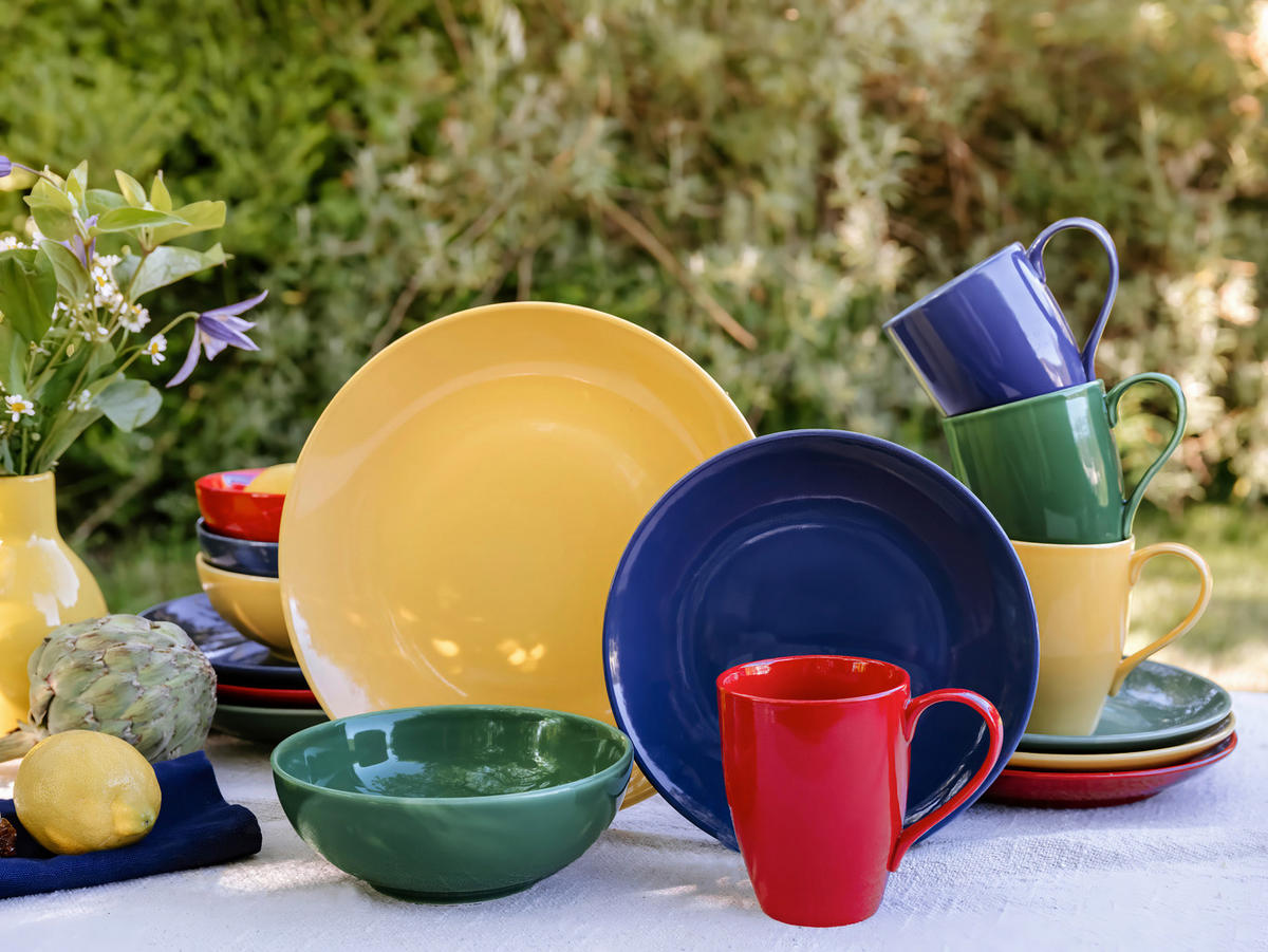 KOMBISERVICE Joy 16-teilig  - Multicolor, Basics, Keramik - Creatable
