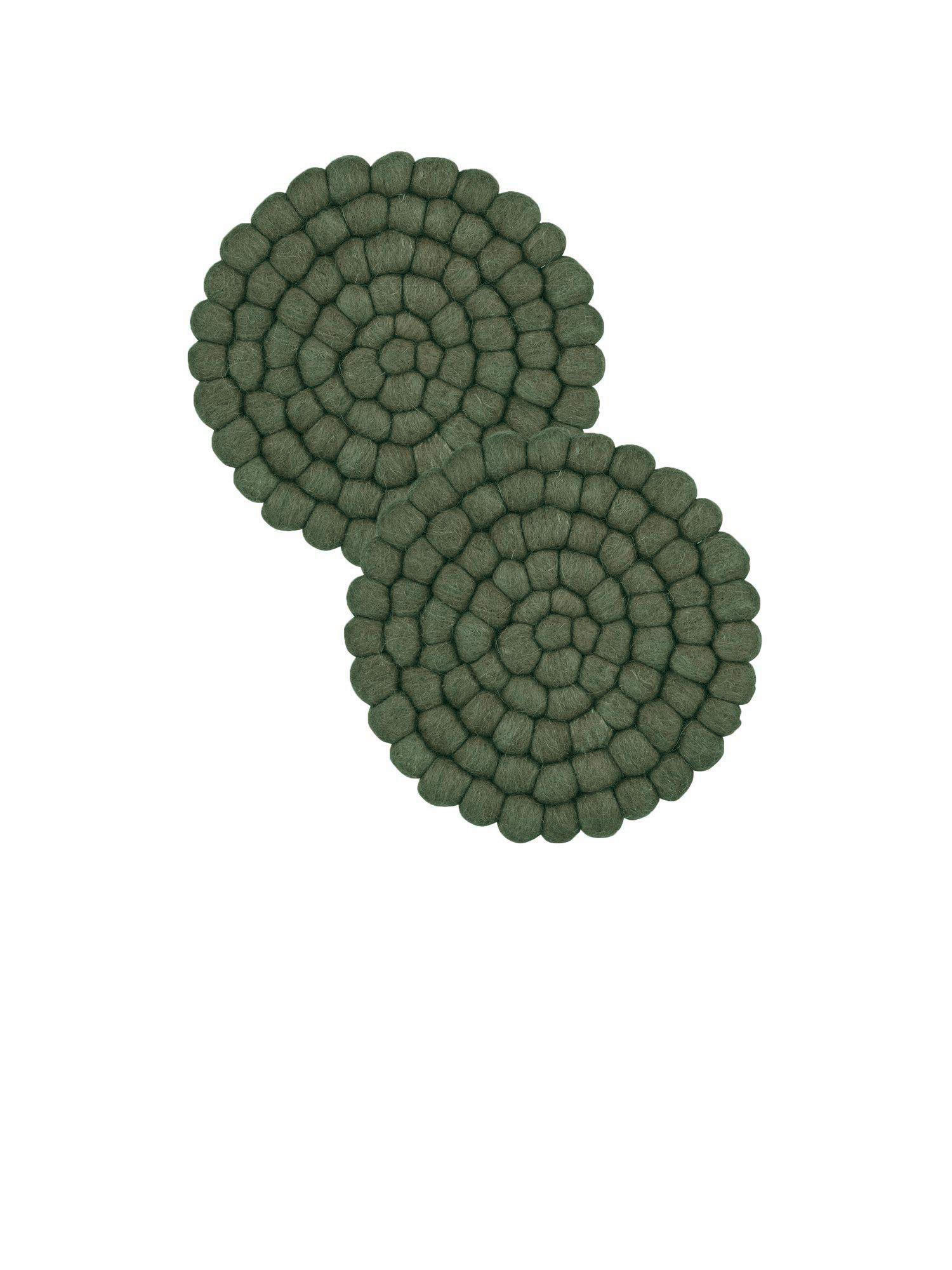 TOPFUNTERSETZER   - Grün, Basics, Textil (20/2cm)