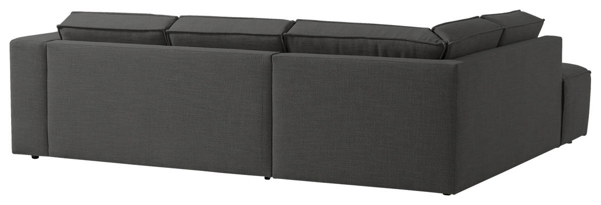 ECKSOFA DICE Anthrazit Struktur  - Anthrazit/Schwarz, MODERN, Kunststoff/Textil (220/275cm) - Trendmanufaktur