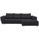 ECKSOFA in Webstoff Anthrazit  304/218 cm  - Anthrazit/Silberfarben, MODERN, Kunststoff/Textil (304/218cm) - Carryhome
