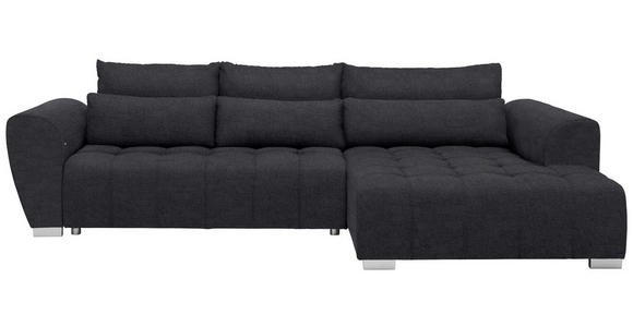 ECKSOFA  in Webstoff Anthrazit  304/218 cm  - Anthrazit/Silberfarben, MODERN, Kunststoff/Textil (304/218cm) - Carryhome