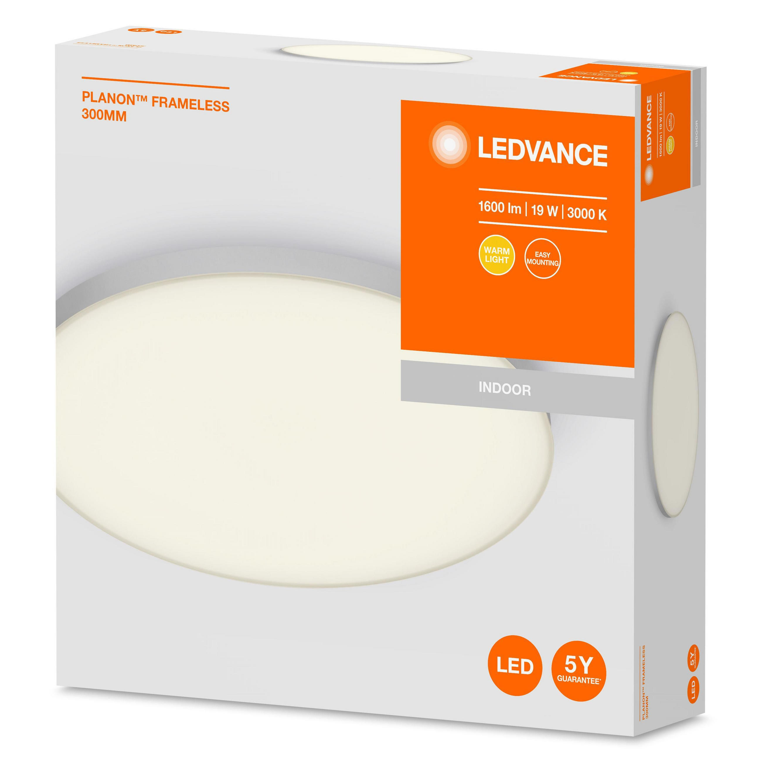 LED-DECKENLEUCHTE Planon Frameless 30/6,5 cm   - Weiß, Basics, Metall (30/6,5cm) - Ledvance