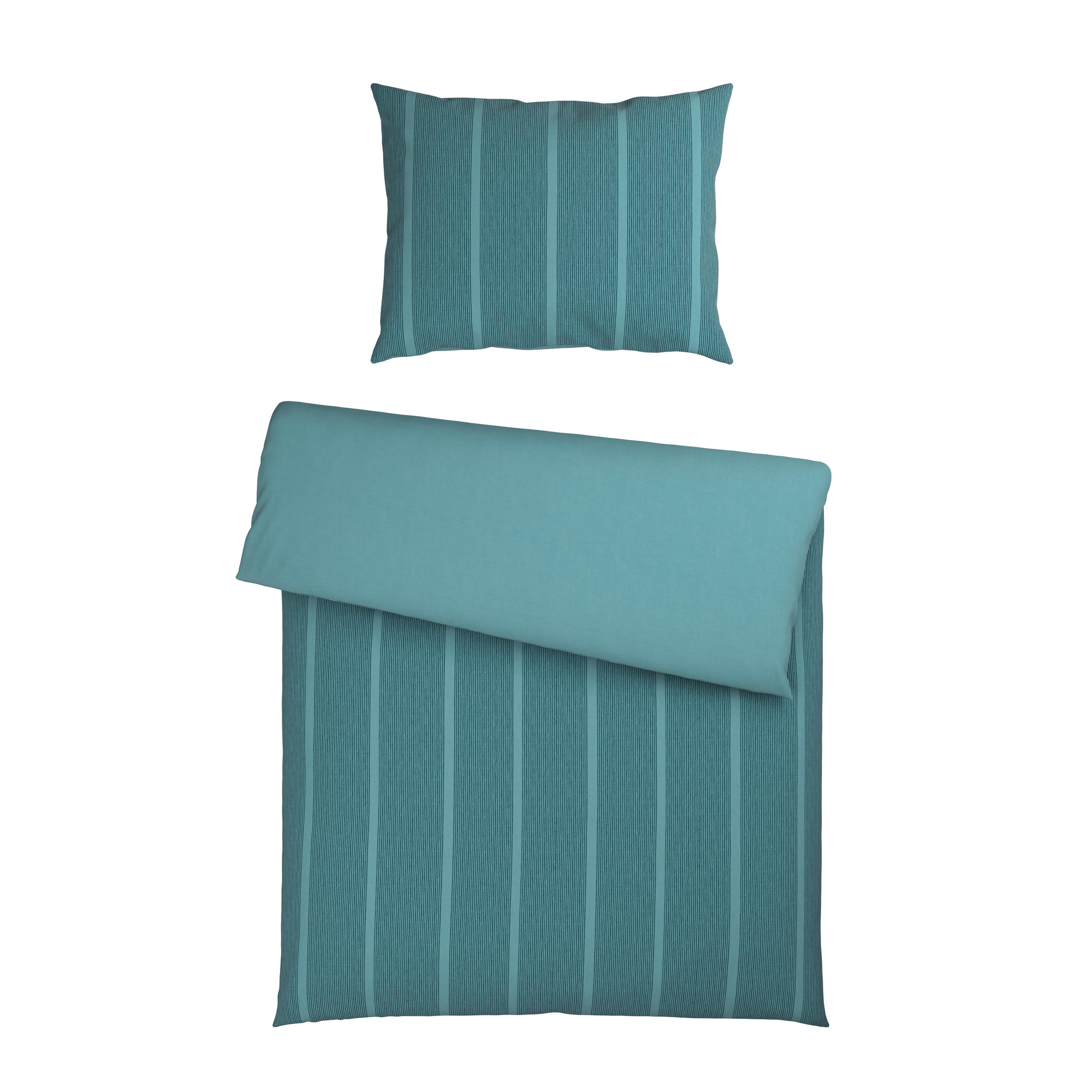 WENDEBETTWÄSCHE Renforcé 140/200 cm  - Petrol, Textil (140/200cm) - Bio:Vio
