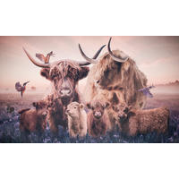 BILD Tiere  - Beige, Basics, Metall (118/70/10cm)