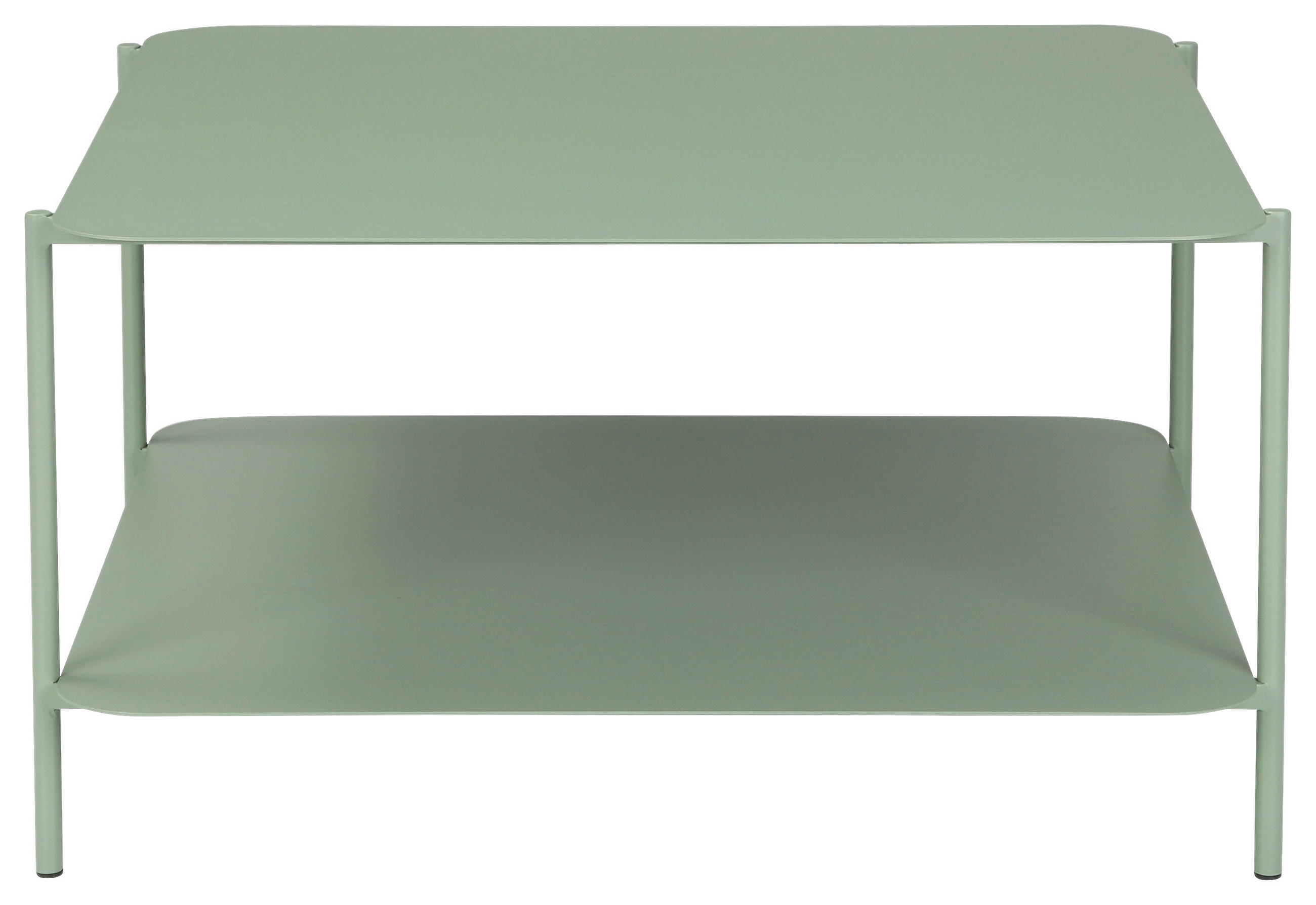 COUCHTISCH 73,4/70/40 cm quadratisch Grün  - Grün, Design, Metall (73,4/70/40cm) - Carryhome