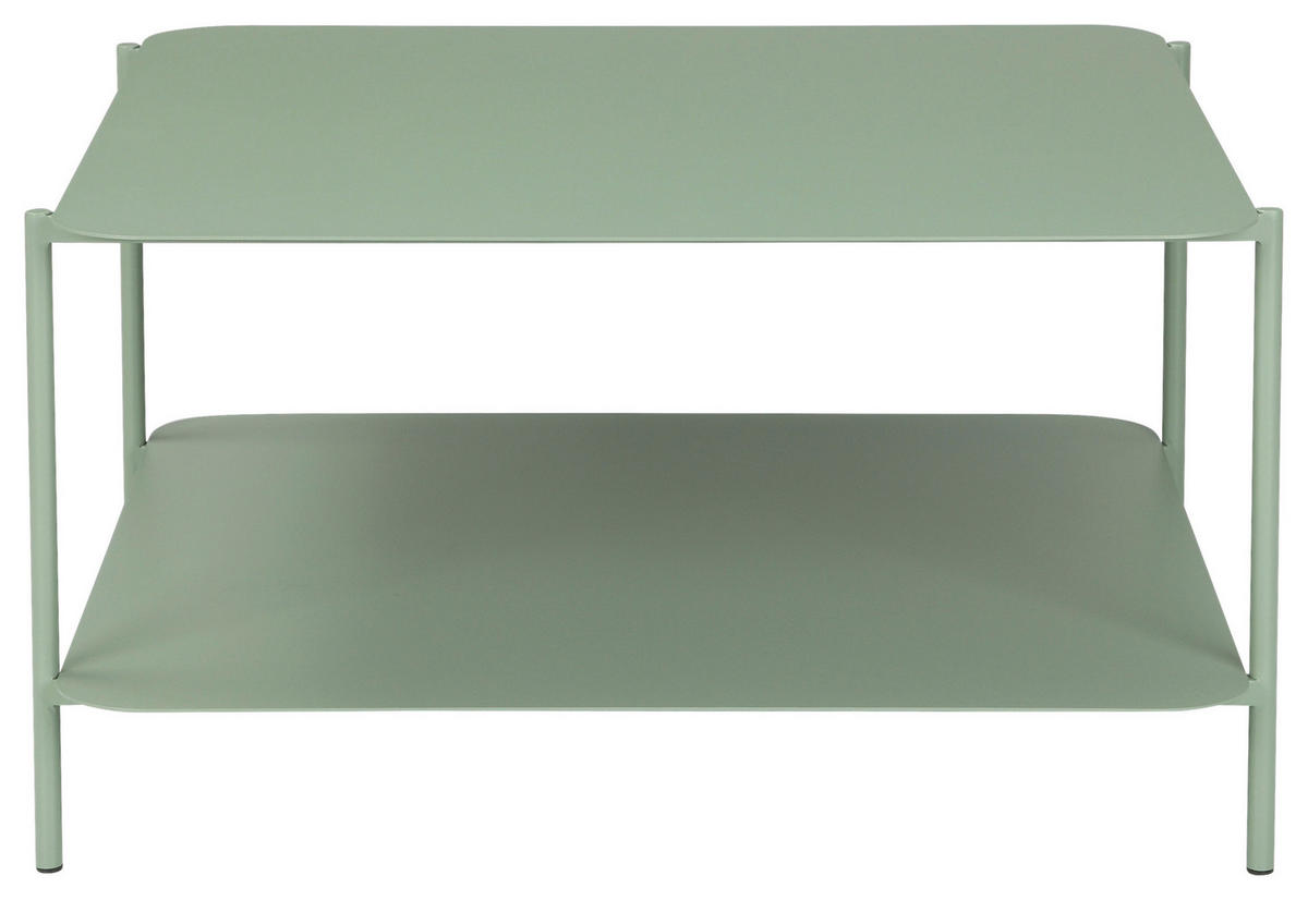 COUCHTISCH 73,4/70/40 cm quadratisch Grün  - Grün, Design, Metall (73,4/70/40cm) - Carryhome