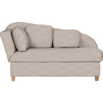 LIEGE  in Mikrofaser Sandfarben  - Sandfarben, LIFESTYLE, Holz/Textil (85/97/180cm) - Novel