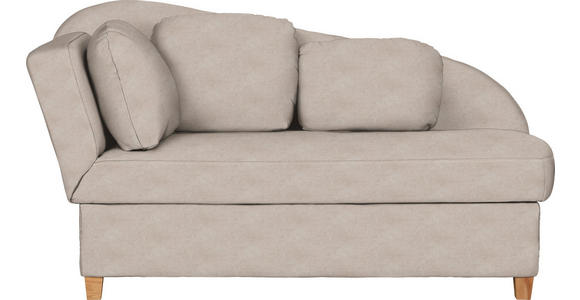 LIEGE  in Mikrofaser Sandfarben  - Sandfarben, LIFESTYLE, Holz/Textil (85/97/180cm) - Novel