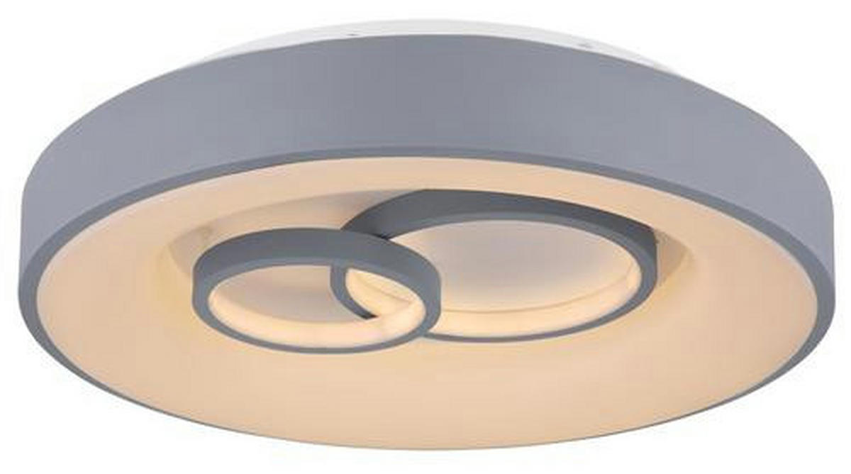 LED SVJETILJKA STROPNA Mavy  - bijela/siva, Basics, metal/plastika (48/10cm) - Globo