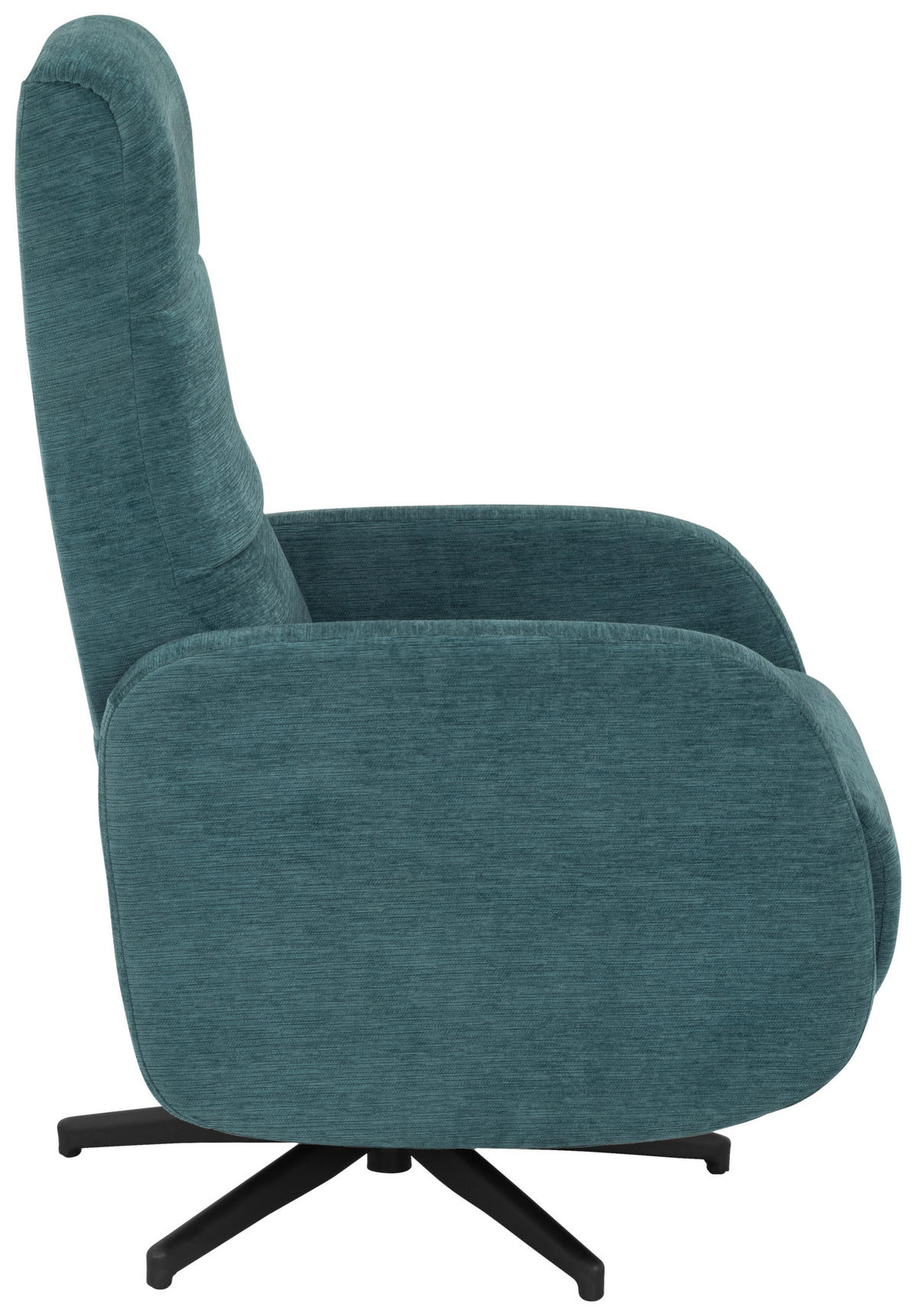 RELAXSESSEL Webstoff, Struktur    - Blau/Schwarz, MODERN, Textil/Metall (67/108/72/88/160cm) - MID.YOU