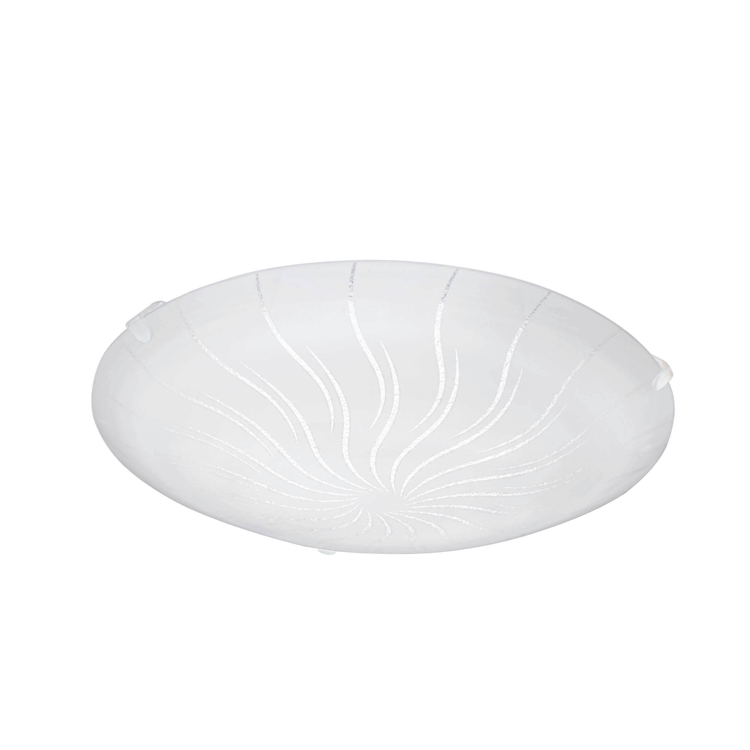 DECKENLEUCHTE 25/7 cm  - Weiß, KONVENTIONELL, Glas (25/7cm) - Eglo