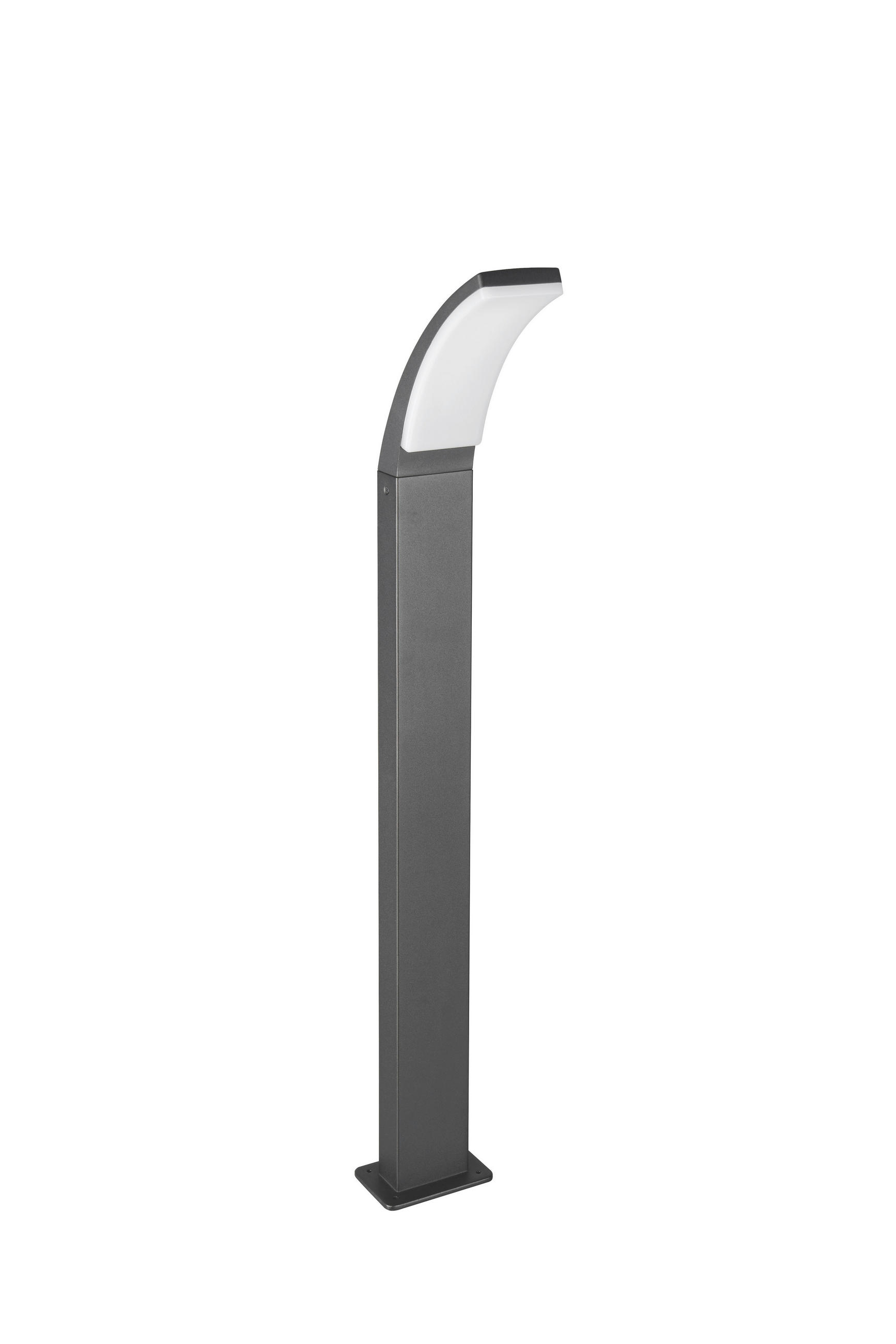WEGELEUCHTE - Weiss/Anthrazit, Design, Kunststoff/Metall (12/21/100cm)