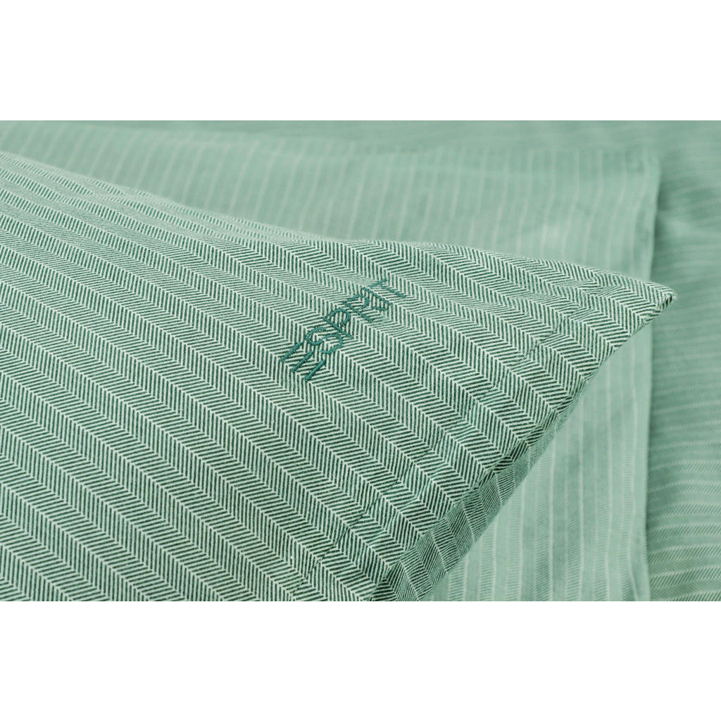 Thumbnail - Esprit Bettwäsche E-Herringbone, Grün, Dunkelgrün, Textil, Fischgrät, 200x200 cm, Oeko-Tex® Standard 100, pflegeleicht, ...