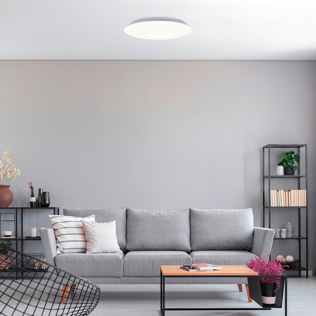 STROPNA LED-SVETILKA  Rorik //4000 K/230 V/ - Basics, umetna masa (38/6cm)