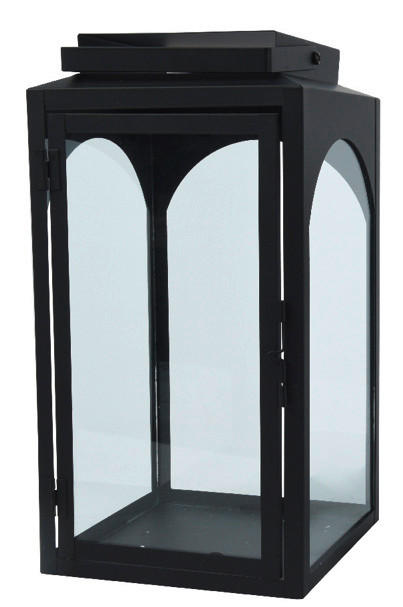 LUCERNA kov, sklo - černá, Lifestyle, kov/sklo (18/35/18cm) - Ambia Home