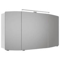 SPIEGELSCHRANK 120/67/17 cm  - Chromfarben/Weiß, KONVENTIONELL, Glas/Holzwerkstoff (120/67/17cm) - Pelipal