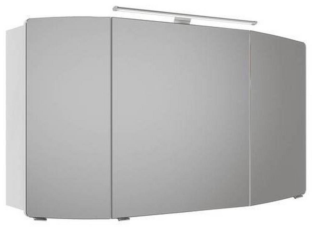 SPIEGELSCHRANK 120/67/17 cm  - Chromfarben/Weiß, KONVENTIONELL, Glas/Holzwerkstoff (120/67/17cm) - Pelipal