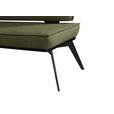 SITZBANK 153/90/65 cm Webstoff Schwarz, Olivgrün Buche massiv  - Schwarz/Olivgrün, Basics, Holz/Textil (153/90/65cm) - Carryhome