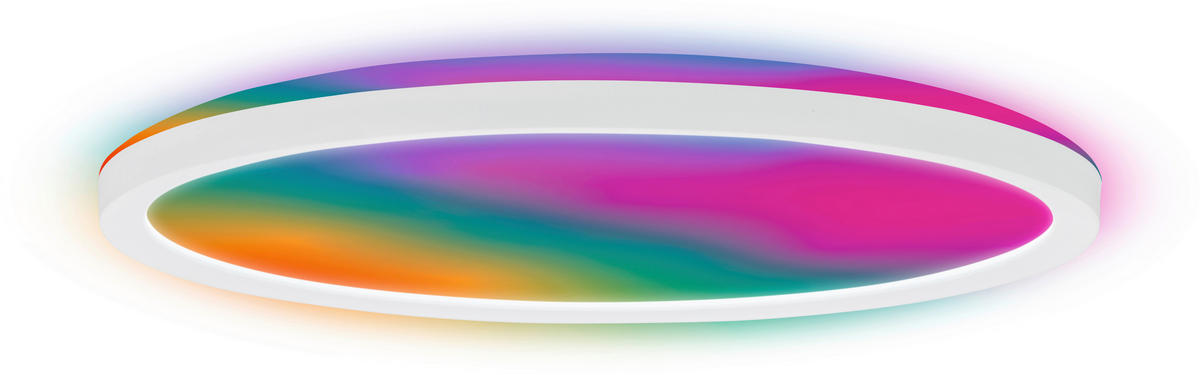 LED-DECKENLEUCHTE Happy 29/3 cm   - Schwarz, LIFESTYLE, Kunststoff (29/3cm) - Briloner