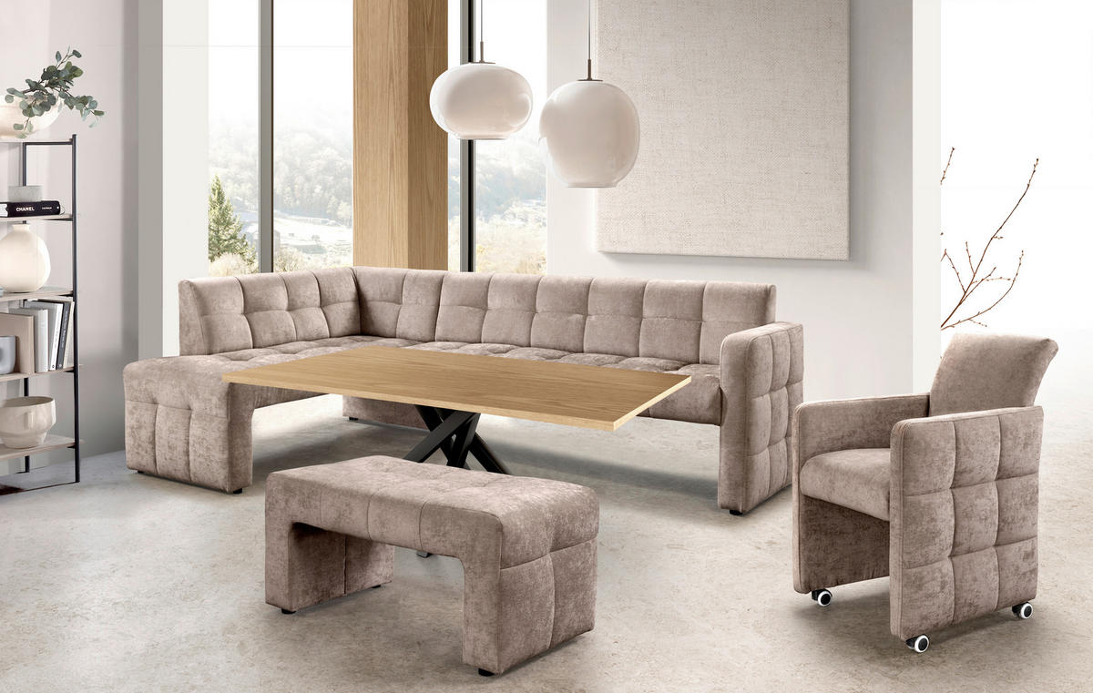 STOLICA S NASLONOM ZA RUKE  bež  drvo, tekstil, drvni materijal      - bež, Moderno, drvni materijal/drvo (64/90/72cm) - Livetastic
