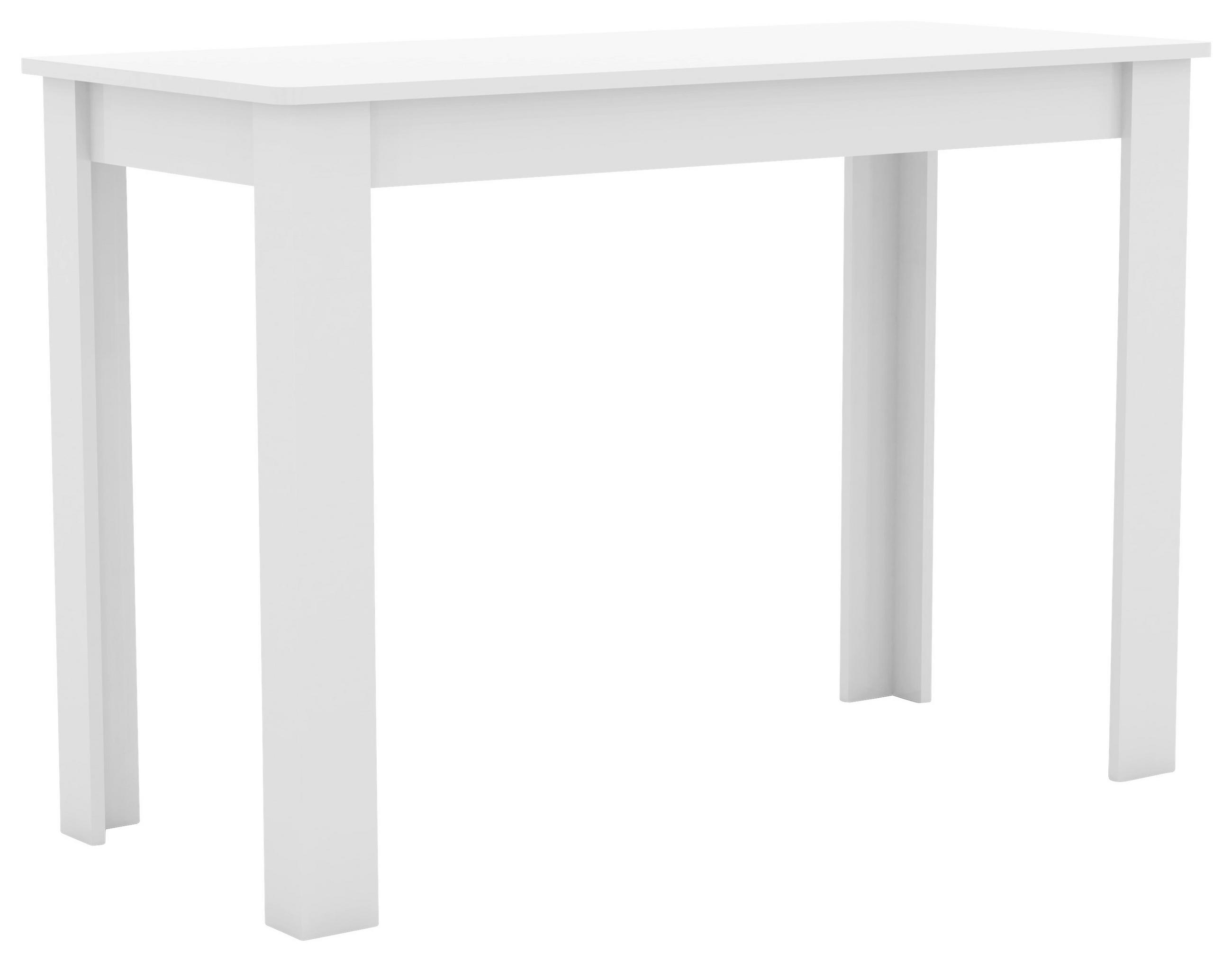 ESSTISCH rechteckig Weiß  - Weiß, MODERN, Holzwerkstoff (110/50/76cm) - MID.YOU