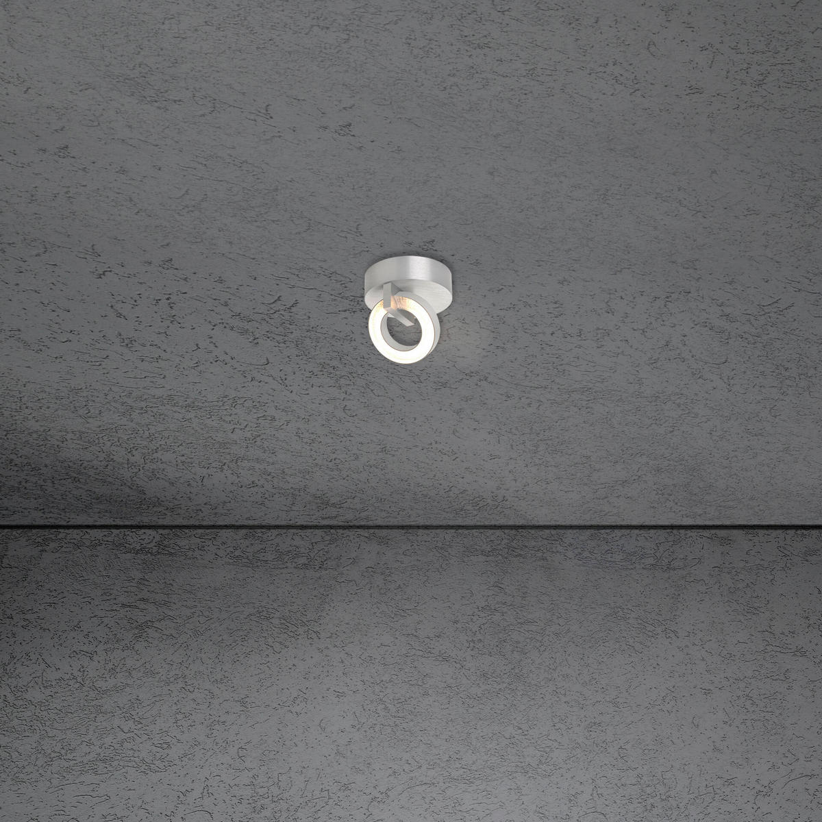 LED-DECKENLEUCHTE 10/12 cm  - Alufarben, Design, Metall (10/12cm) - Escale